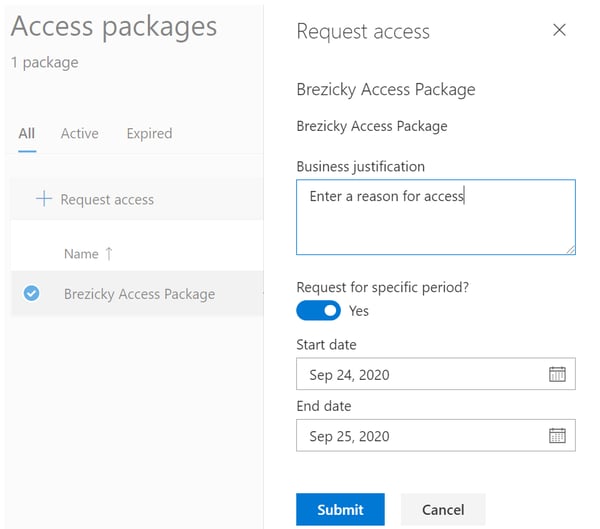 Access Packages